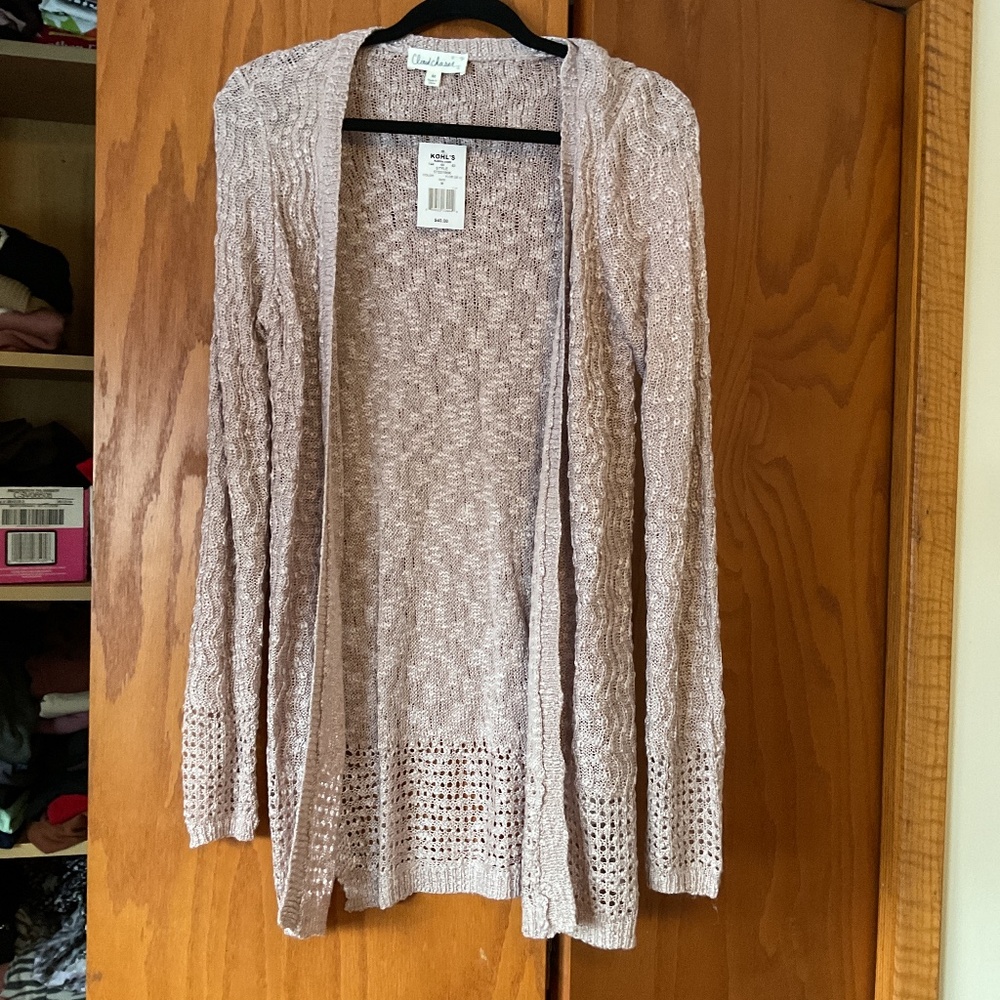 Cloud Chaser Light Lilac Cardigan from Kohls